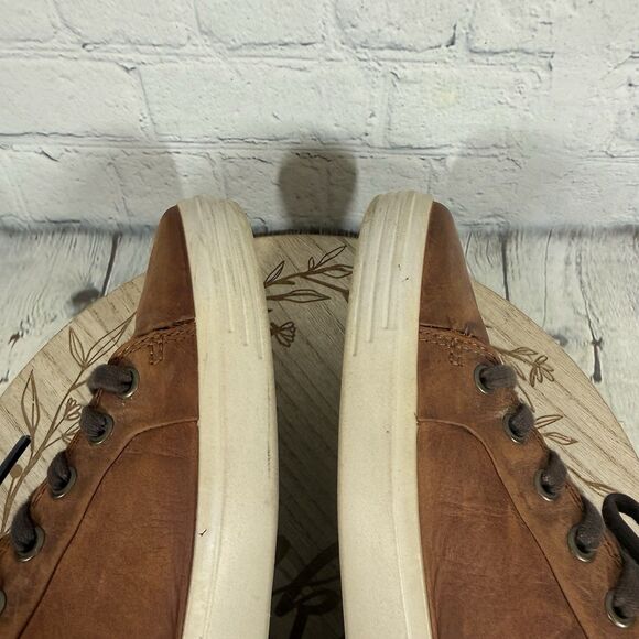 ECCO Soft 7 Mens US 8-8.5 EU 42 Brown Leather Sneakers Casual Comfort Shoes main image 7